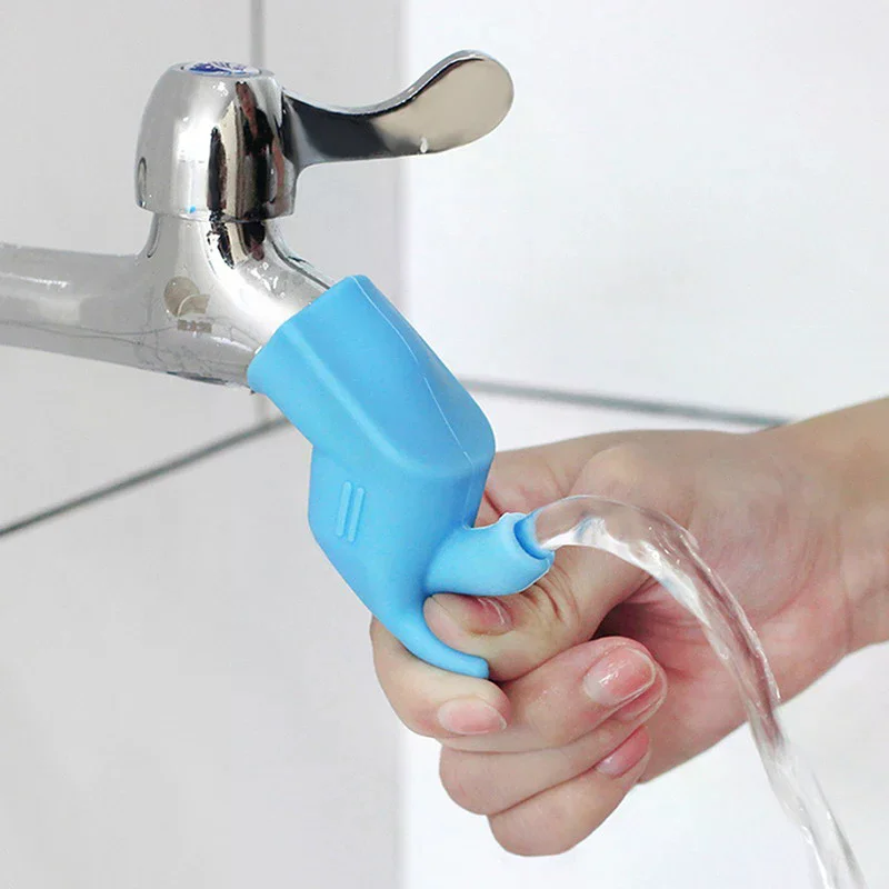 Sink Nozzle Faucet Extender Rubber Elastic Water Tap Extension Kitchen Faucet Accessories For Children Kid Hand Washing Bathroom