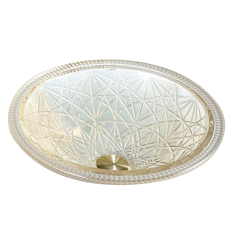 

Умывальник под столешницей, бытовая круглая ванная комната, балкон, хрустальное стекло, одинарная раковина