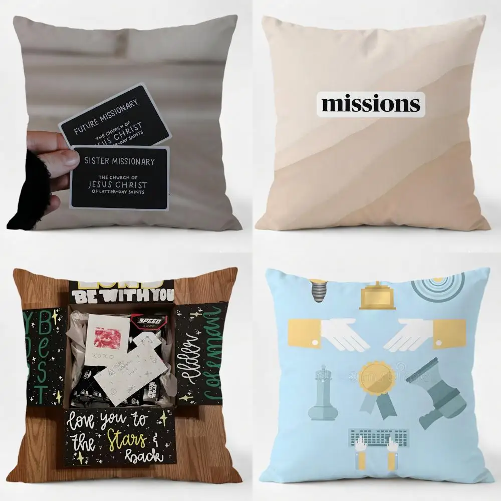 M-mission personalized Cushion Cover Daily Washable Linen Pillowcase Soft  for Sofa Bed Home Room Decor