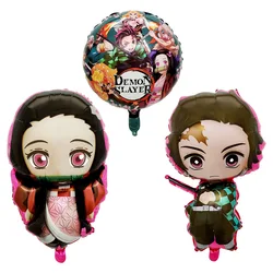 New Demon Slayer Balloons bomboniere Cartoon Tanjirou Kamado palloncino ad elio numero palloncino in lattice forniture per feste regali per ragazzi