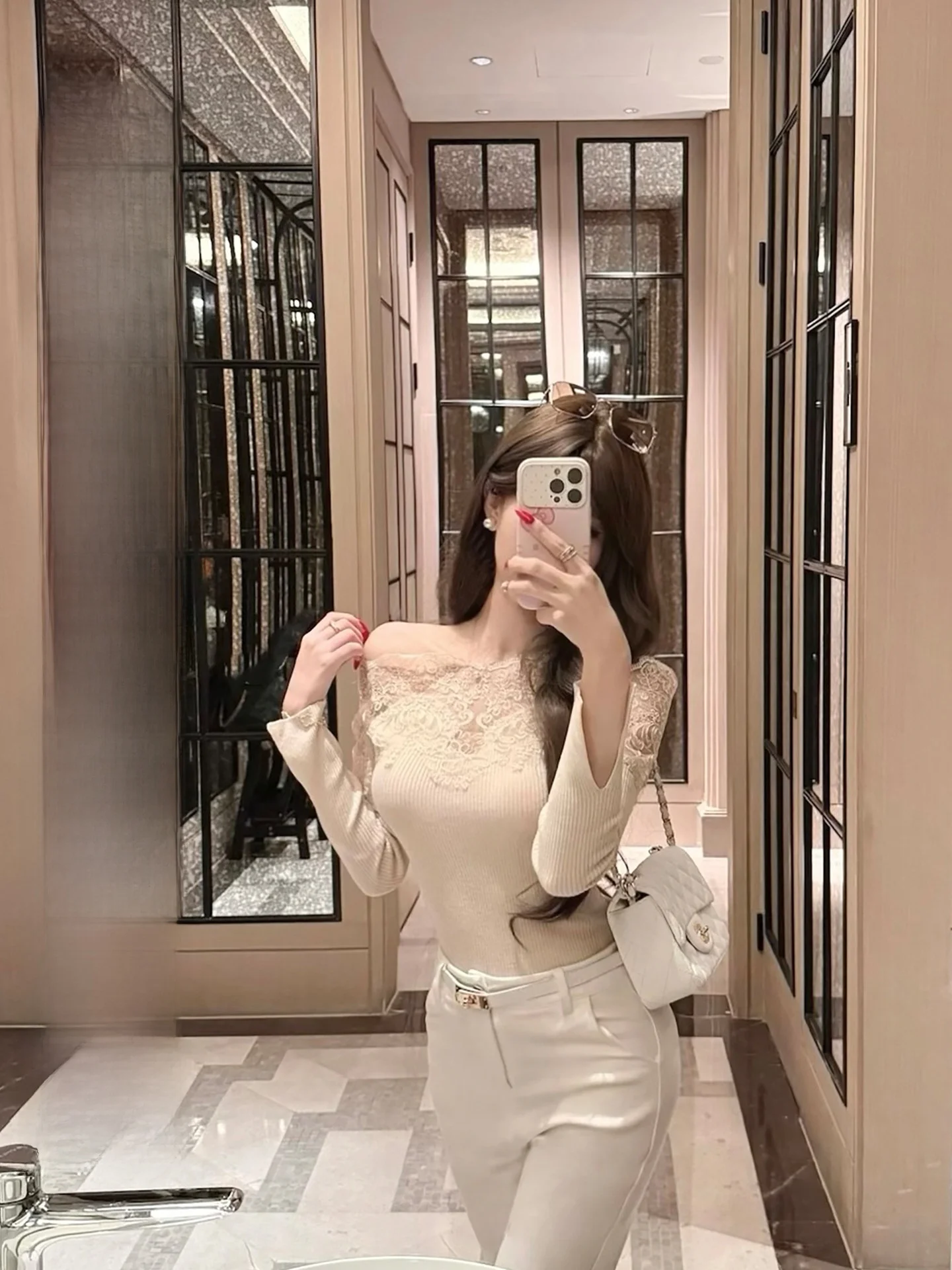 

Женский топ CCZEE с одним открытым плечом, осенне-зимний, облегающий, премиум-класса, из мягкой трикотажной ткани