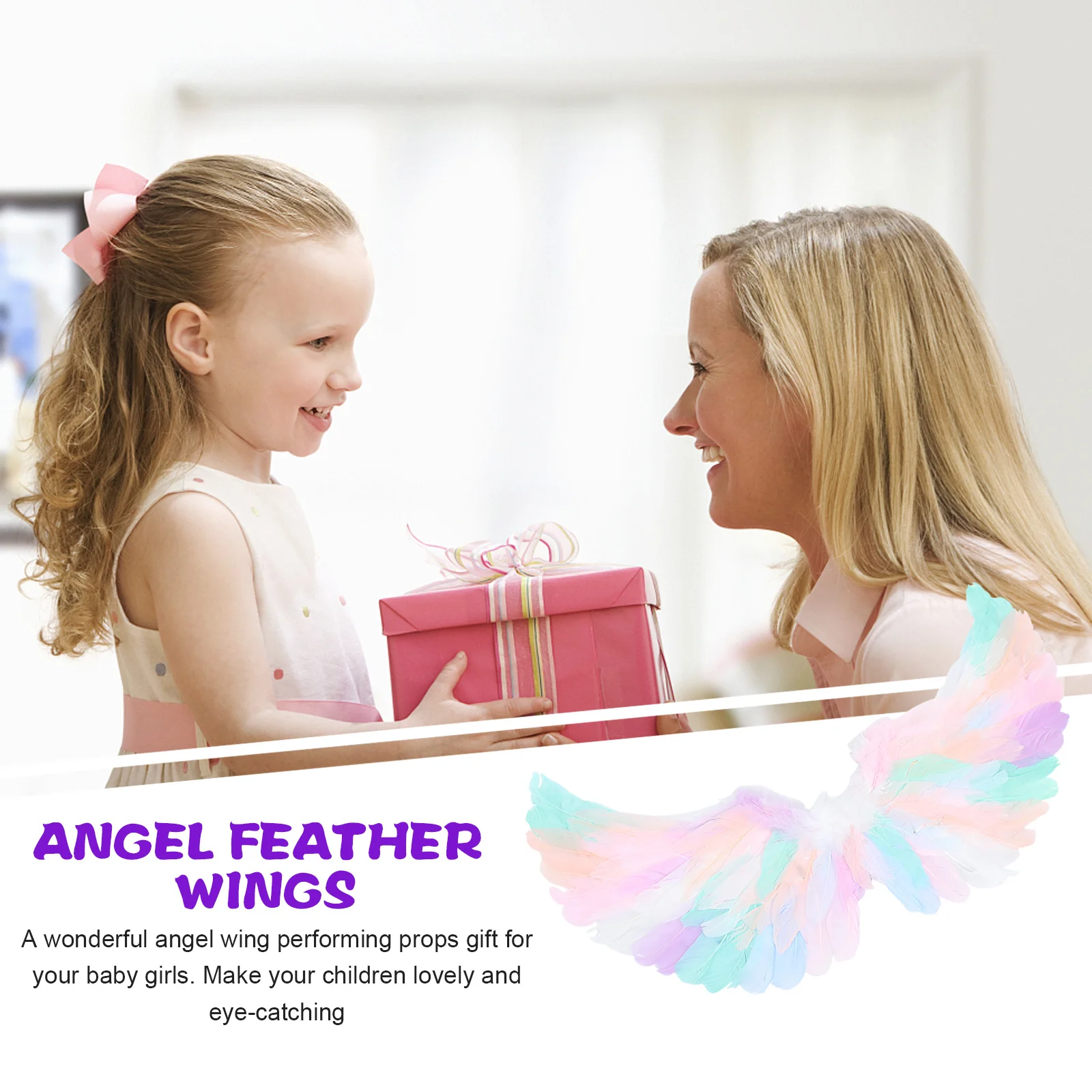 

Exquisite Plume Wing Prop for and Adults Party Decorative Adornment Suitable for Various Scenarios Plume Wing