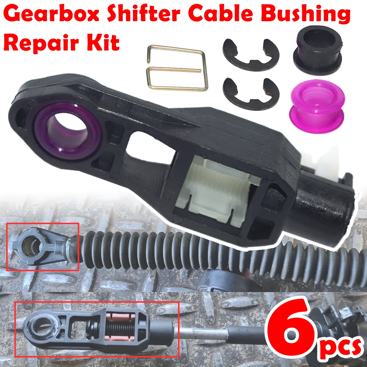 

Gearbox Shift Cable Linkage Bushing Gear Shifter Lever Selector End Connect For Mazda 2 3 323 6 CX3 CX5 CX7 CX9 CX30/50 Tribute