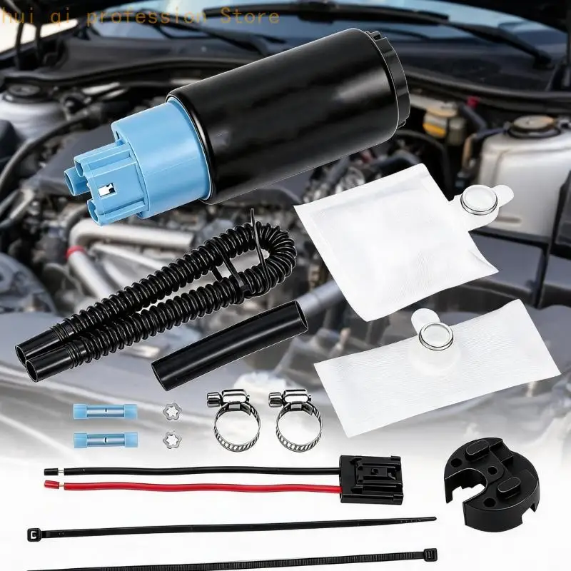 Electric Pump for Fuel-Injected Vehicle Systems, In-Tank Replacement Pump Set with Filter Screens, H8WE