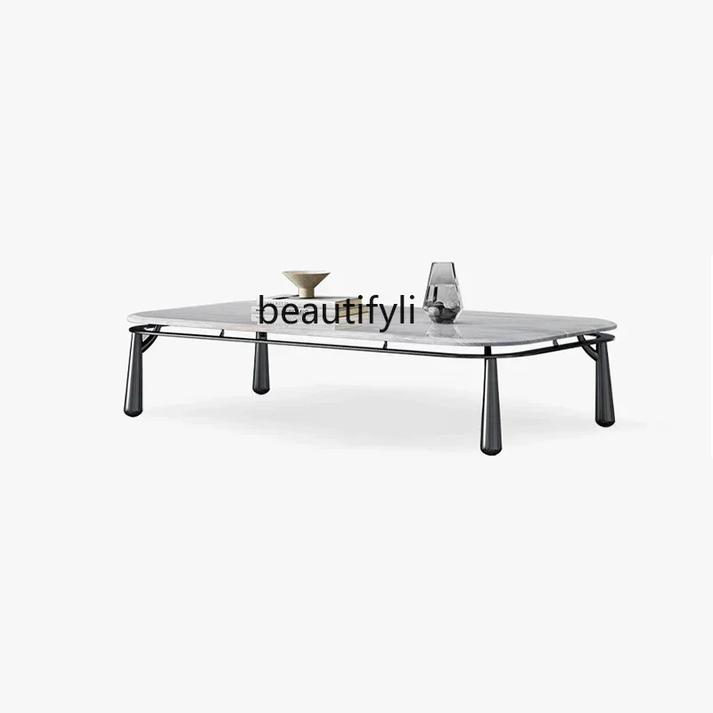 TTT Italian light luxury marble tea table modern minimalist modern small apartment combination living room home creative tea tab