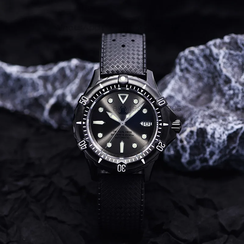 Vintage Round Mechanical Luminous Diving Men's Watch