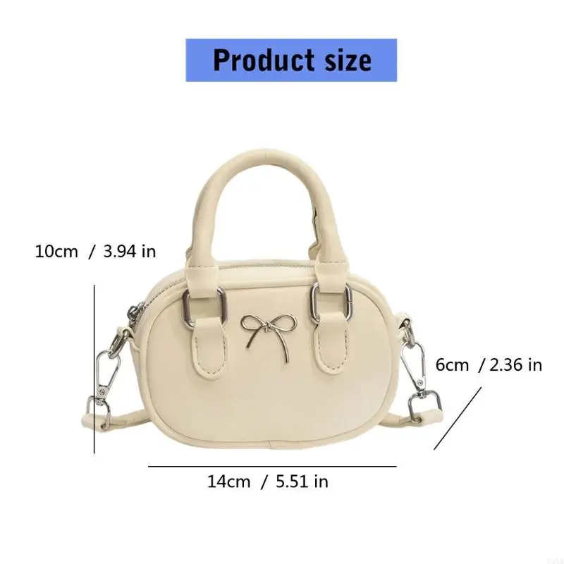 Women Shoulder Bag Commuting Bag Lovely Bows Bowling Bag Korean Styles Bag Small Crossbody Bag Trendy Handbag 547A