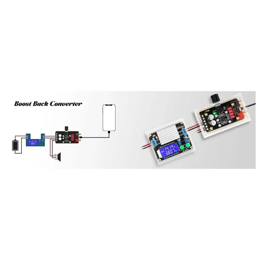 PORK-Boost Buck Converter 5.5-30V To 0.5-30V 5.5-30V To 0.5-30V 5V 12V 24V 4A 35W'  Step-Up/Step-Down Module