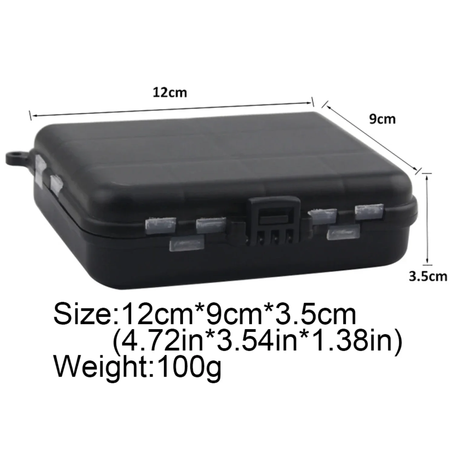 Lightweight, Durable, and Compact Fishing Tackle Box: Convenient Storage Solution for Ideal Fishing Gear - 2 Layers, 12 Individu