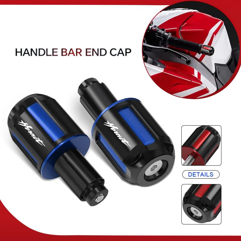 

HORNET Handle Bar Grip Plugs Anti Silder Cover For hornet600 hornet900 CB600F CB750 Hornet Motorcycle CNC handle grip Protection