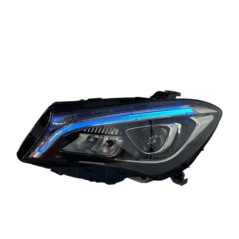 Suitable for 14-19 models of  B-e-n--z CLA headlight assembly modified with low rise light guide full LED light source