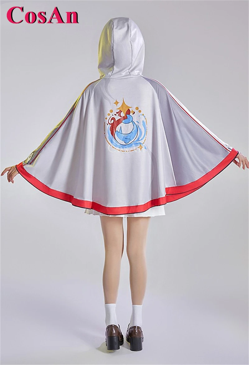 CosAn Game Genshin Impact Tartaglia Cosplay Costumes Fashion Autumn And Winter For Women's Daily Wear Coat Lovely Cloak New S-XL view 5