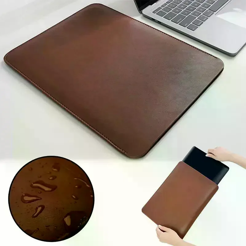 Pu Leather Laptop Drop Protection Case Simple Waterproof Tablet Protective Case (12-16 Inch)