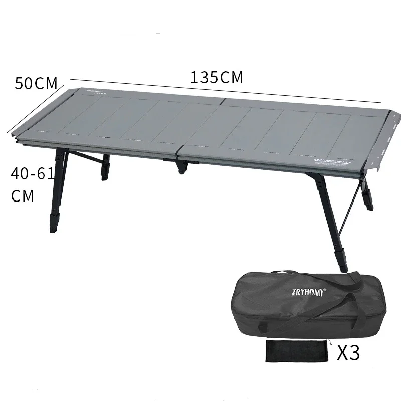 Mesa de Camping IGT Tryhomy, Mesa IGT de 5 Unidades, Mesa Ligera de Aleación de Aluminio, Mesa Plegable para Camping, Escritorio Táctico para Picnic