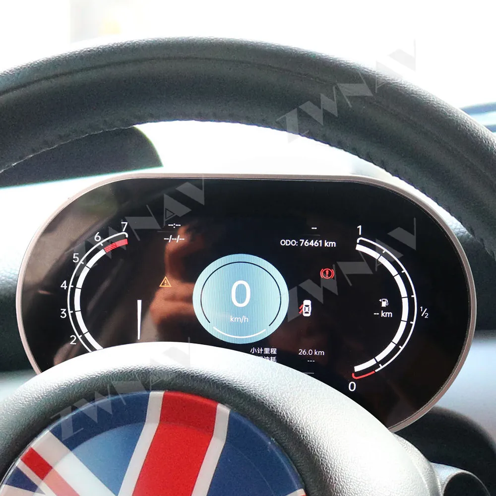Car Dashboard For MINI 2007-2014 LCD Digital Cluster Instrument Panel Gauge Speedometer Virtual Cockpit 2 Din Linux Meter Unit