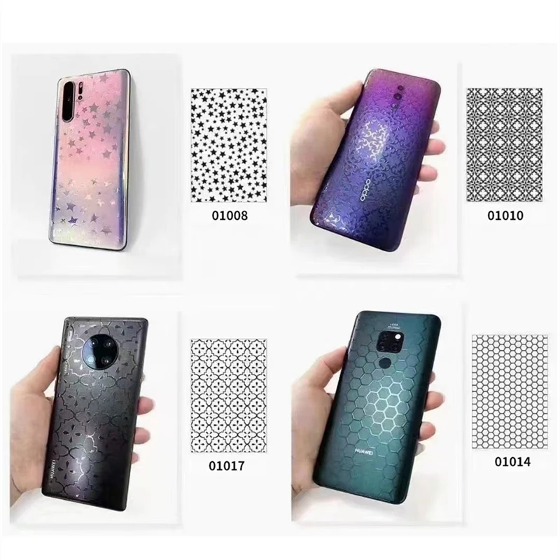 

50 шт. УФ-пленка 3D с тиснением, прозрачная защитная пленка для задней панели смартфона, гидрогелевая пленка для резки на машине