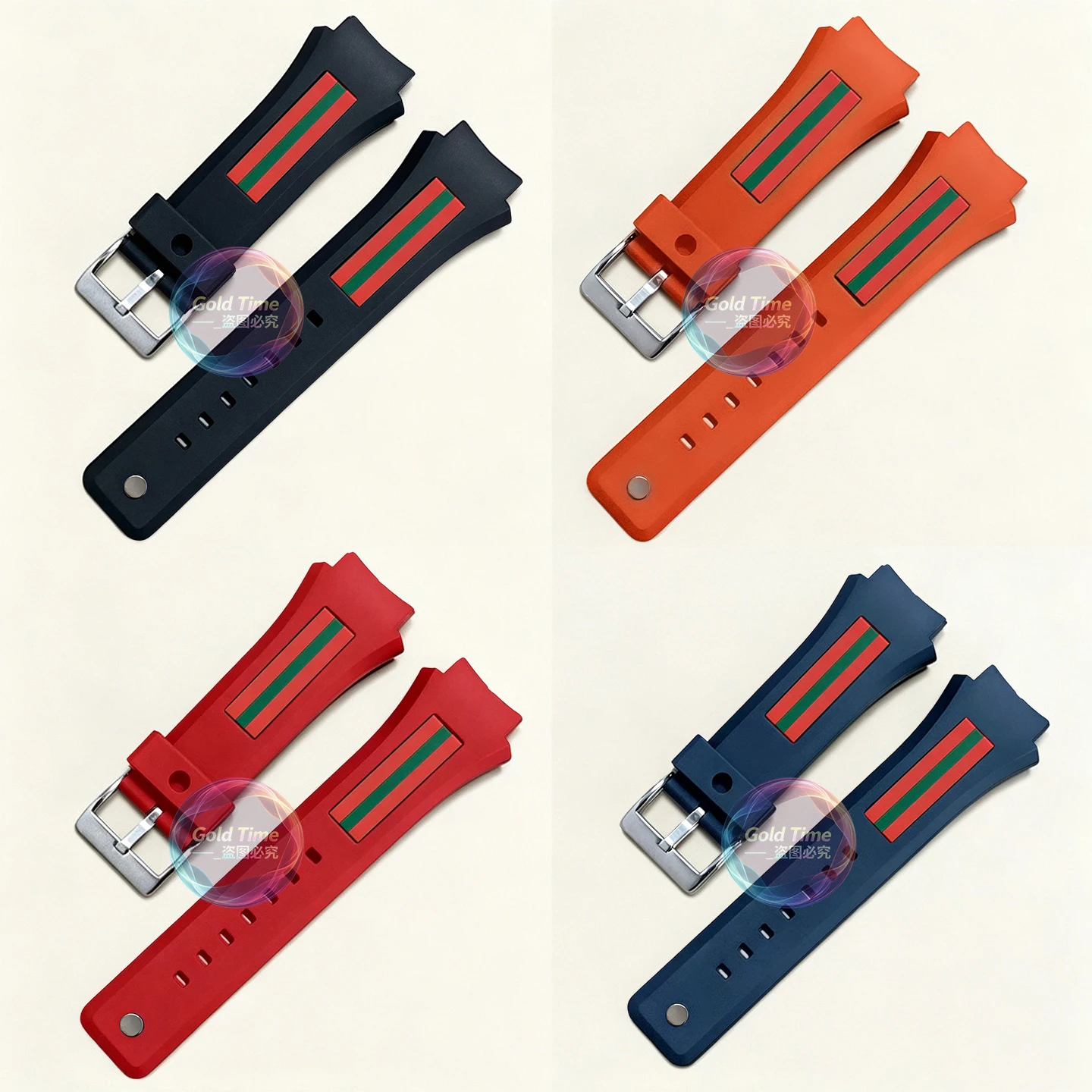For Gucci Sync XXL YA137/YA137107A Rubber Watch Strap Dedicated