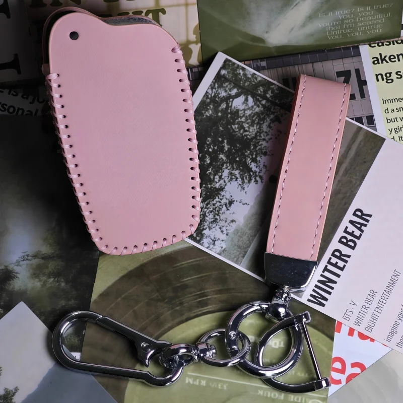 

Leather Car Remote Key Case Cover for Toyota RAV4 Crown Hilux Fortuner Camry Land Cruiser Prado Protect Shell Fob Accessories