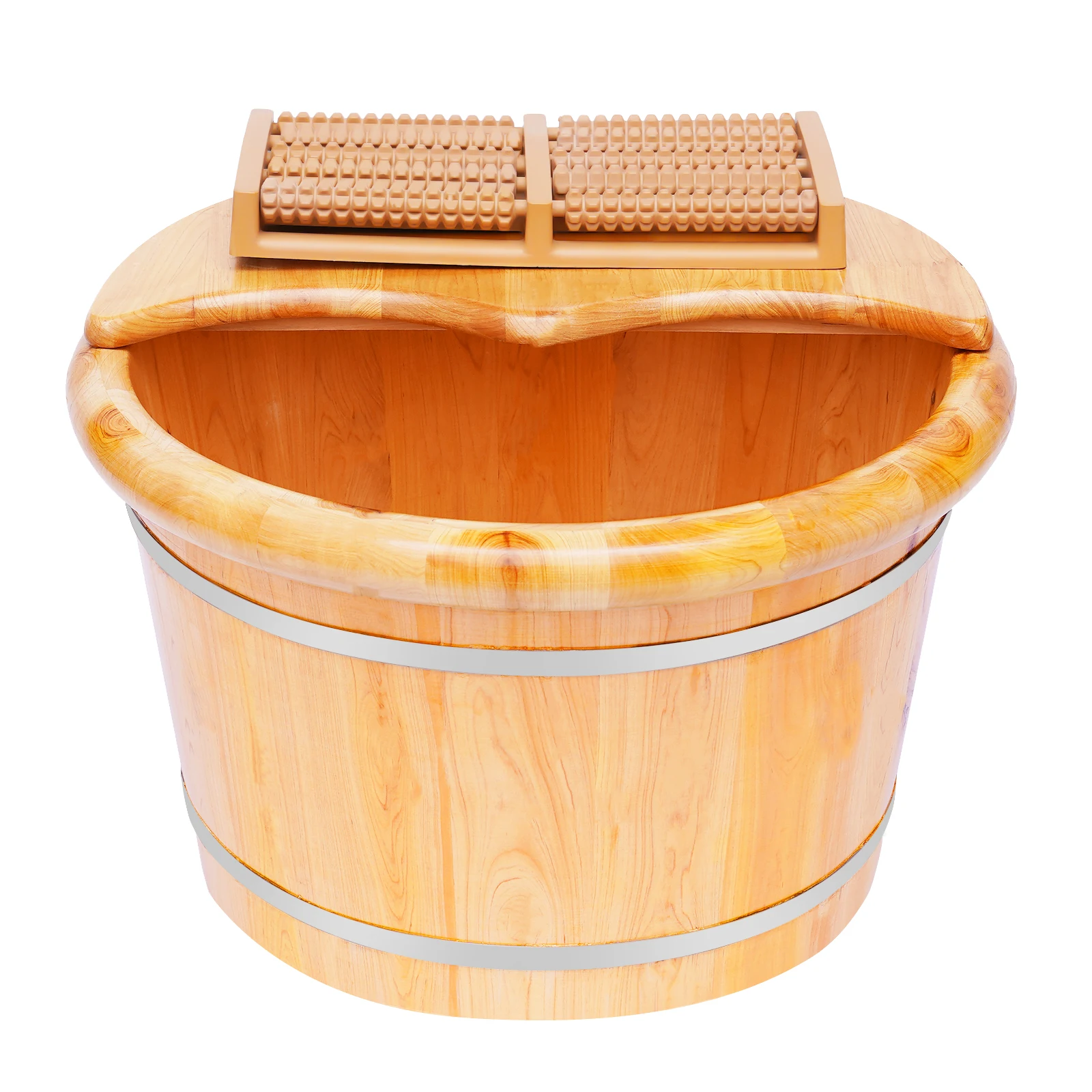 

Massage Foot Bath Bucket, High-End Foot Therap Cedar Wooden Bucket Foot Bath Massager, For Relaxation,Fatigue Relief,Foot Care