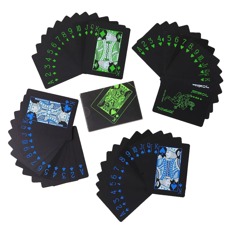 Nieuwe pokerkaarten met zwarte folie, waterdichte speelkaarten, goocheltruckaarten in beperkte oplage, cadeau-idee voor luxe verzamelaars