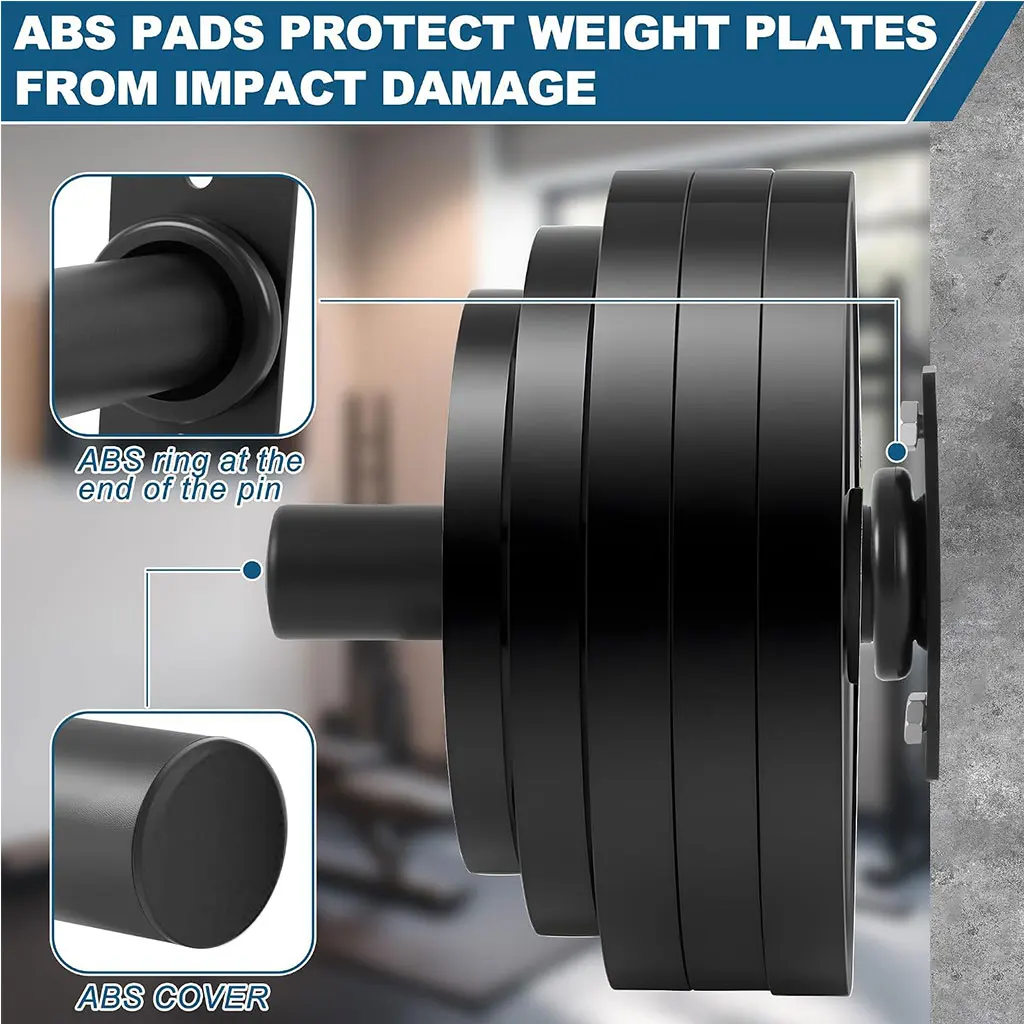 Heavy Duty Weight Plate Holder - 330 lbs Capacity Storage Stand for 1