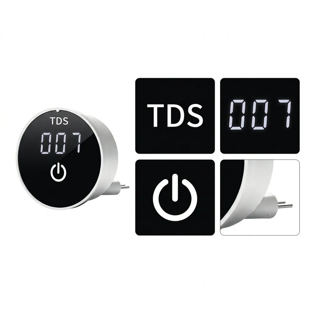 Inline Flow Through  Meter 0-999ppm Touchscreen Water Quality Detector Low Power Consumption For Water Aquarium Purifier