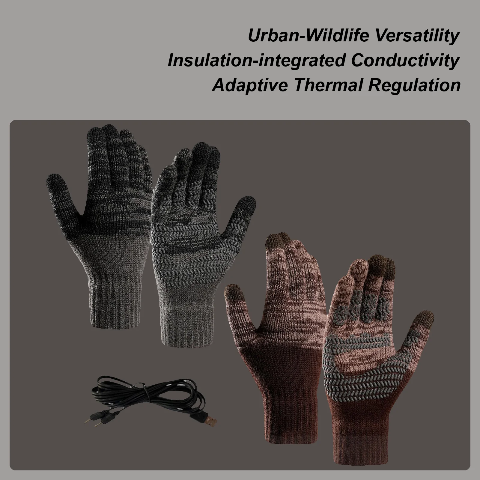 

motorcycle Heated Gloves Electric Touchscreen Heating Gloves Thickened Thermal Mittens for Cold Weather Winter Cycling Skiing