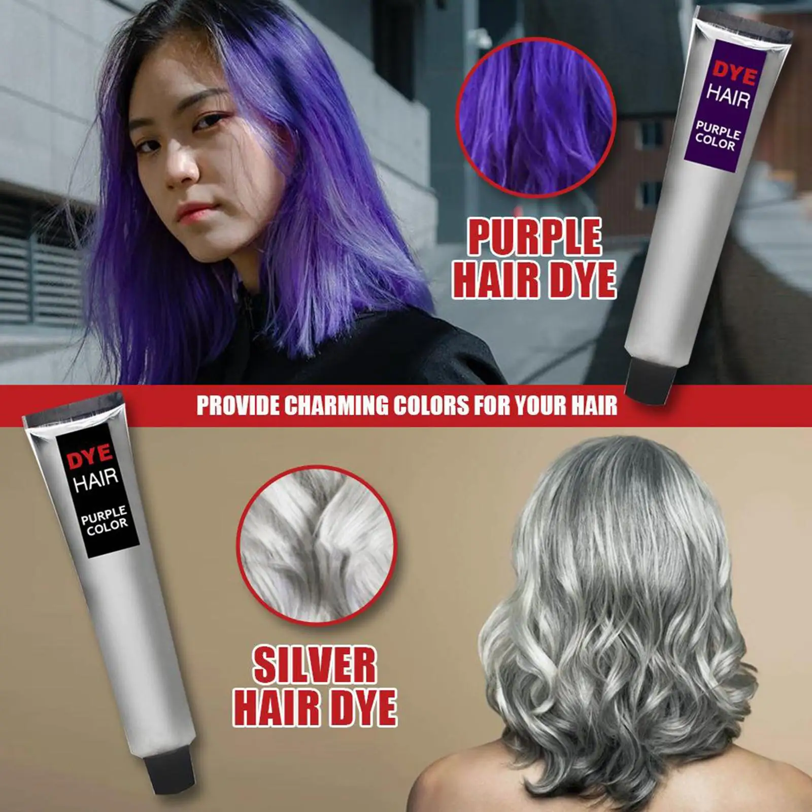 Natural Hair Color Wax Cream Gel Long Lasting Blue Dye Spray Punk Fashion for Hair Accessories Festival Clubbing 3