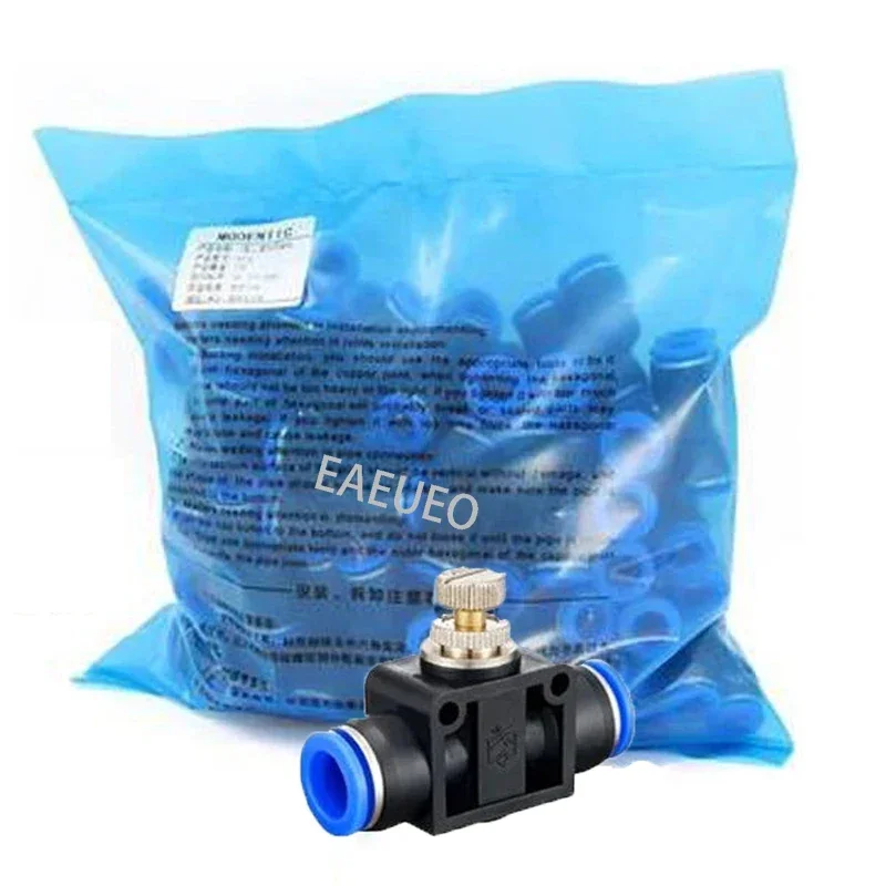 

20/50/100 Pcs Pneumatic Quick Coupling Inch Pipe Throttle Control Valve Throttle Valve LSA4 SA6 SA8 SA10 SA12