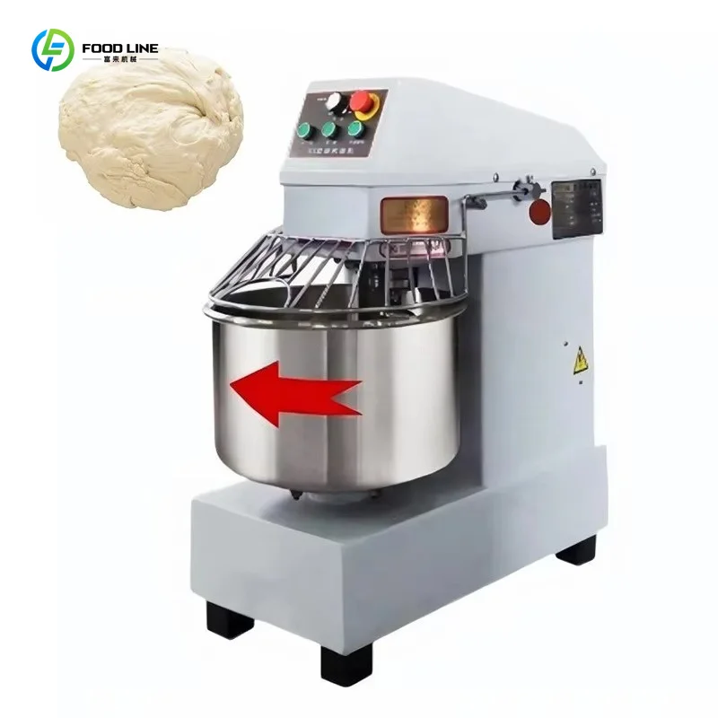Customized 20L-150L Spiral Dough Mixer Commercial Bakery Flour Kneading Machine For Bread Pizza Making