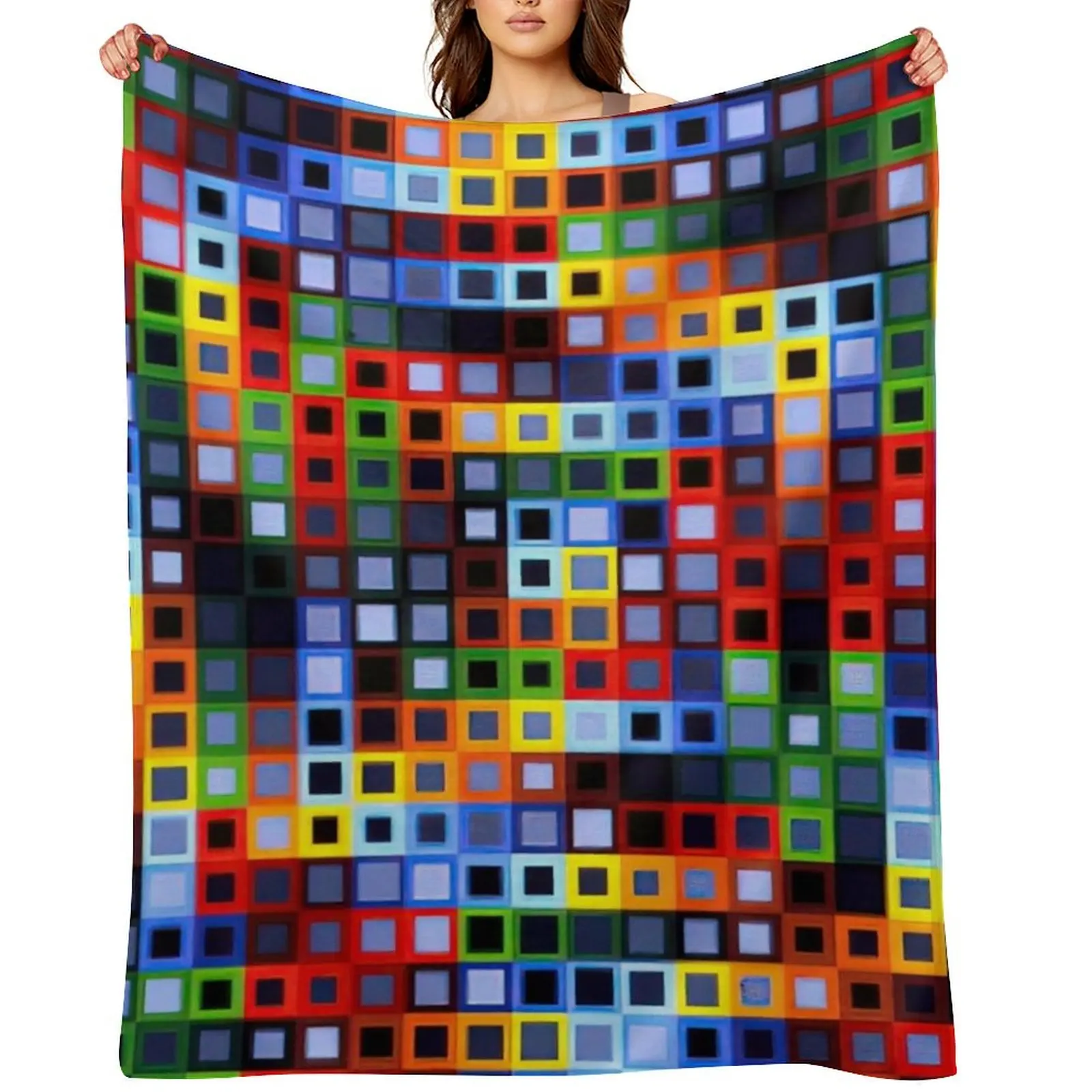 

Victor Vasarely - Orion-K - 1972 Throw Blanket for sofa Moving Sofas cosplay anime Blankets