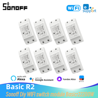 SONOFF Basic R2 Wifi DIY interruptor Smart Switch Remote Controller Smart Home eWeLink APP Control Work with Alexa Google Home