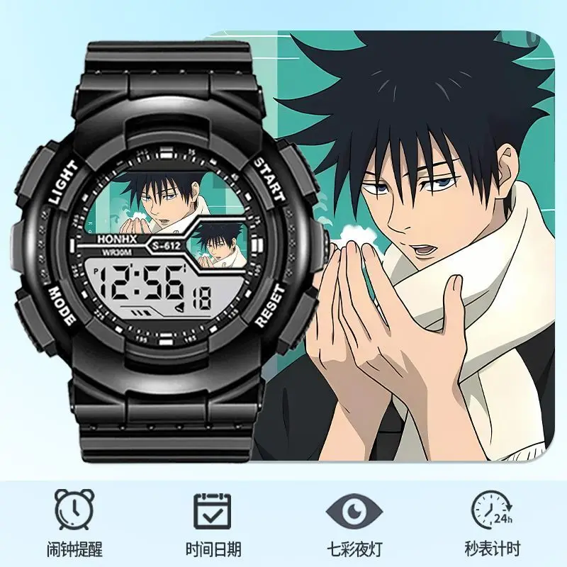 new Fushiguro Megumi cool personality fashion anime peripheral student party waterproof electronic sports watch birthday present