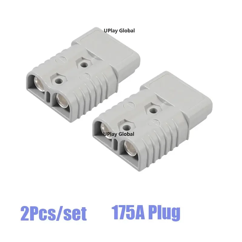 

2 Pcs 175A For Anderson Style Plug Connectors Quick Connector Kit Electric Car Battery Plug 600V 1/0 AWG AC/DC Power Tool