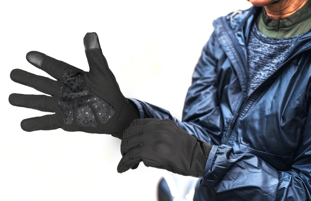 Winter Warme Motorrad Vollfinger Handschuhe Touchscreen Motorrad Motocross Radfahren Reiten MTB Winddicht Nicht-slip Schutz Getriebe – Detail 1