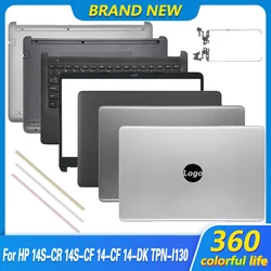 New Top Case For HP 14S-CR 14S-CF 14-CF 14-DF 14-DK 14-CR TPN-I130 I135 LCD Back Cover Front Bezel Palmrest Bottom Case Hineges