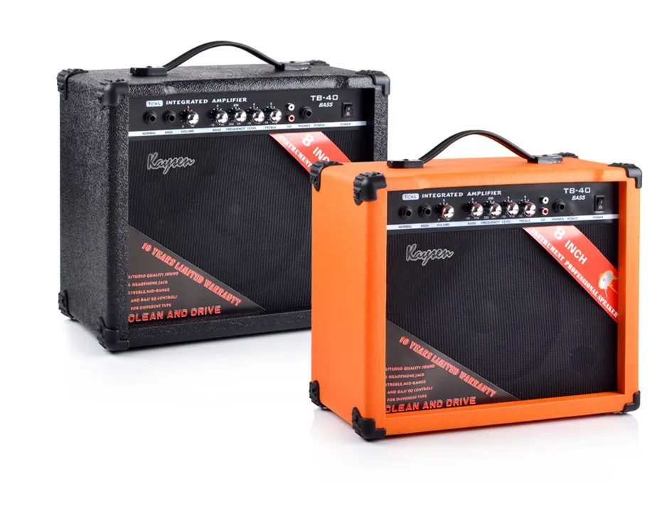 

Audio Equipment OEM Brand Factory Price 40 Watt Electric Bass Guitar Amp Amplifier For Show