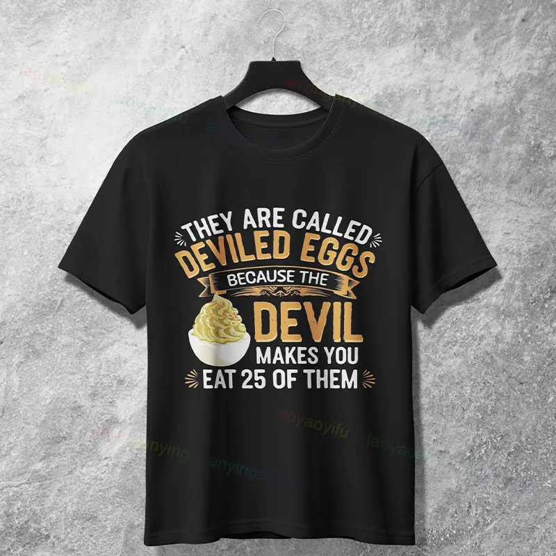 Śmieszna koszulka z memem o jajku w sosie pieprzowym z napisem: "Nie zrobiłbym dla indyka lub szynki dużo więcej niż dla jajka w sosie pieprzowym", 100% bawełna, codzienna koszulka z krótkim rękawem, humorystyczny styl.