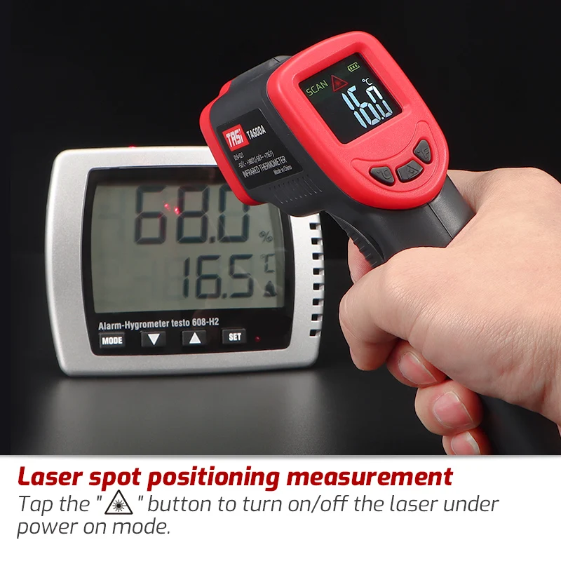 Infrared Thermometer Digital Non Contact Temperature Gun Industry IR Laser Temperature Meter -50~380 Phrometer