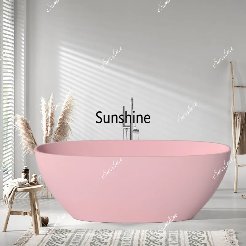 

Artificial stone bathtub B & B home independent bath tray simple and modern