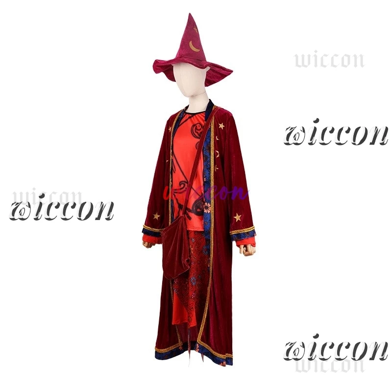 مارني بايبر تأثيري حلي الكرتون الخيال الكبار النساء فستان عباءة قبعة حقيبة هالوين كرنفال حفلة البدلة