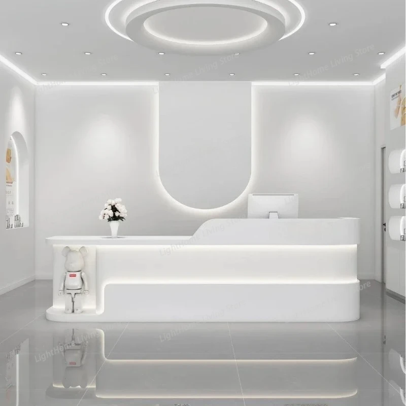 

Modern Makeup Desk Beauty Institute Pulpitfor Churchcorner Reception Counter Beauty Salon Reception Salon Checkout Counter Point