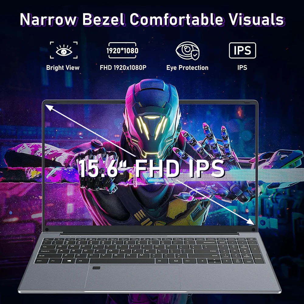 كمبيوتر محمول 15.6 بوصة يعمل بنظام التشغيل Windows 11 Core i9-8950HK PC Gamer 16GB RAM بصمة فتح أجهزة الكمبيوتر المحمولة المحمولة المحمولة الخلفية دراسة الكمبيوتر #5