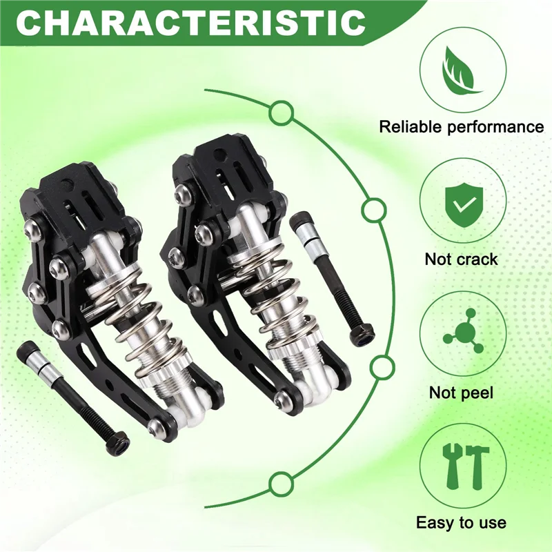 4X DIY Skateboard Spring Belakang Shock Absorber Bridge Skateboard Truk Suspensi 8 Inci Papan Panjang Suspensi Spring Kit