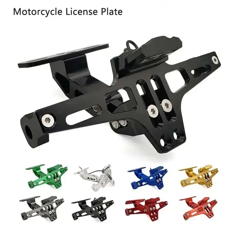 Motorcycle Rear License Plate Mount Holder Turn Signal Lights For Kawasaki Z750 Z800 Honda Yamaha MT07 MT09 MT10 R1 Accessores