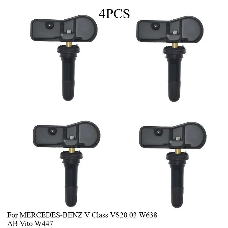 

4PCS Tire Pressure Monitor Sensor A4479050500 TPMS Sensor 433MHz A4479051704 For MERCEDES-BENZ V Class VS20 03 W638 AB Vito W447