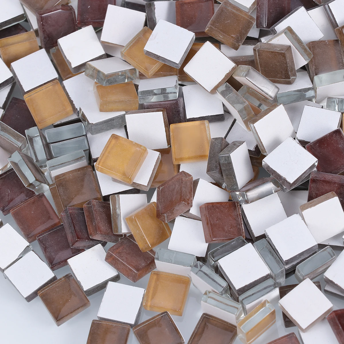 

300Pcs Waterproof Colorful Glass Mosaic Tile Stickers Home Decoration Wall Art Style