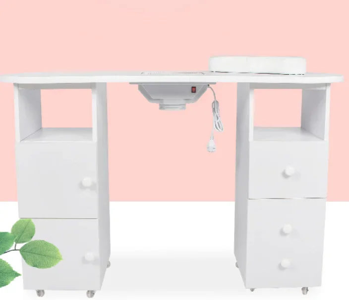 Multi-functional Salon Manicure Table With Drawers Nail Table With Cleaner Nail Spa