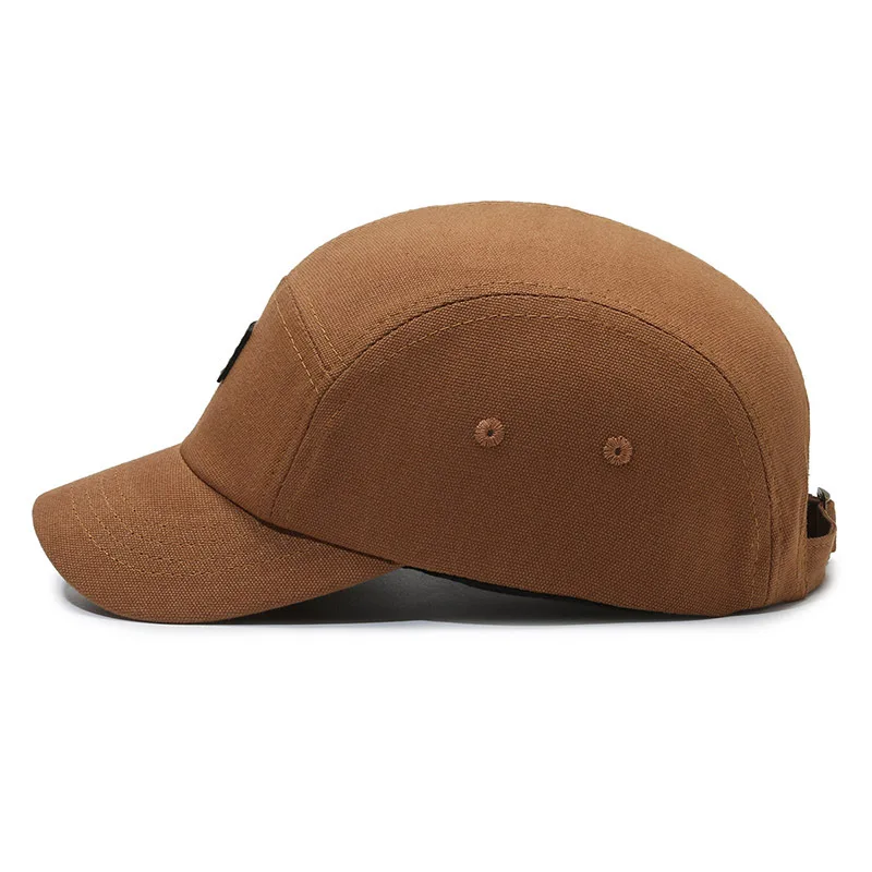 FS Beige Brown Short Brim Baseball Caps For Men Vintage Cotton Women Brand Designer Cap Hip Hop Trucker Hats Gorras Hombre 2024