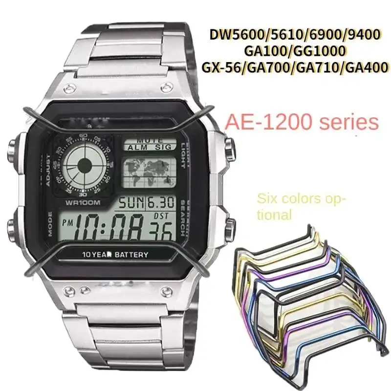 316 Stainless Steel Watch Bumper for Casio G-Shock AE1200 DW5600 GA110/400 5035 GW-M5610 Modified GA 2100